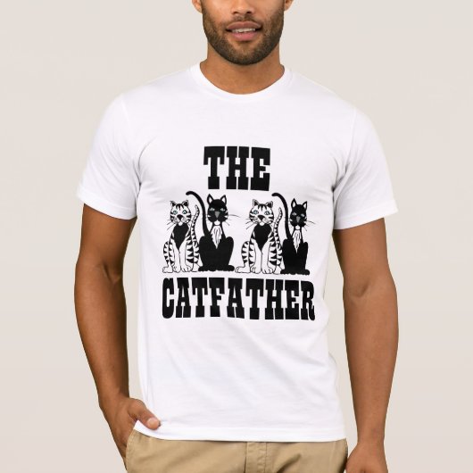 CAT FATHER DAD grappige t-shirts (Voorkant)