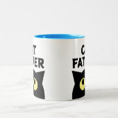 Cat Father Funny Coffee mok cadeau voor huisdierei (Center)