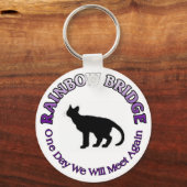 CAT FELINE RAINBOW BRIDGE SLEUTELHANGER (Voorkant)