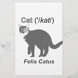 Cat Felis Catus Briefpapier