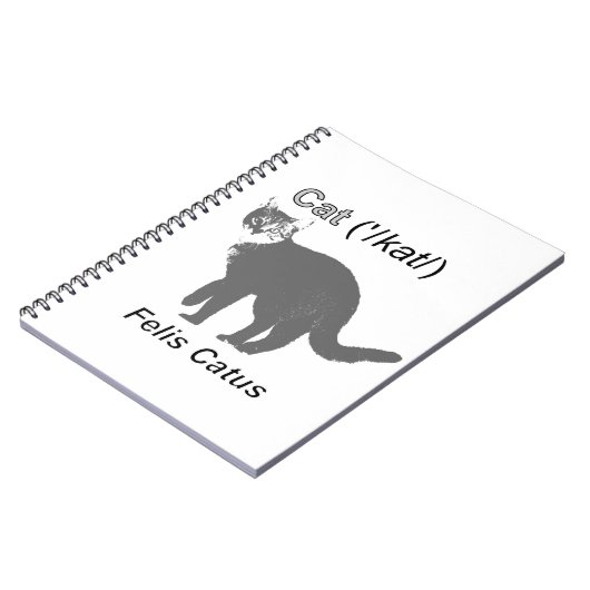 Cat Felis Catus Notitieboek (Linkerzijde)