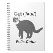Cat Felis Catus Notitieboek (Voorkant)