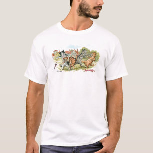 Cat Fight Louis Wain T-shirt