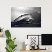 Cat Fish Blues Afdrukken Poster (Thuiskantoor)