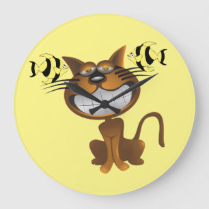 Cat Fish Horloge