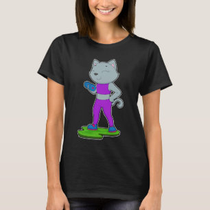 Cat Fitness Dumbbell T-shirt
