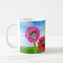 "Cat Flowers" LOL Funny Coffee Mok