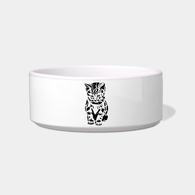 CAT FOOD BOWL KERAMISCHE STIJL ONTWERP VOERBAKJE (Voorkant)