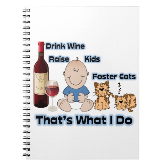 Cat Foster mom note book for cat foster notes Notitieboek (Voorkant)