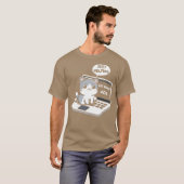 Cat Fout 404 Helpt Schattigee kitten kat Zitten T-shirt (Voorkant volledig)