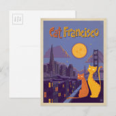 Cat Francisco Briefkaart (Voorkant / Achterkant)