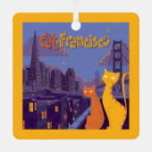 Cat Francisco Metalen Ornament (Voorkant)