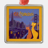 Cat Francisco Metalen Ornament (Voorkant)