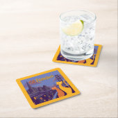 Cat Francisco Vierkante Kartonnen Onderzetter (Insitu)