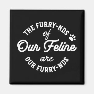 Cat Friends Cute Pun Typografie II Magneet