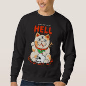 Cat from Hell Edgy Aesthetic Streetwear Trui (Voorkant)