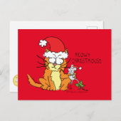 Cat Funny Cartoon Cute Mouse Briefkaart (Voorkant / Achterkant)