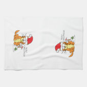 Cat Funny Cartoon Cute Mouse Theedoek (Horizontaal)