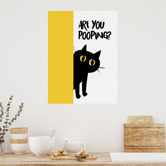 Cat | Funny & decorative Poster (Cuisine)