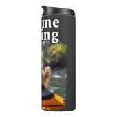 Cat Funny Kayak Paddle Thermosbeker (Geroteerd rechts)