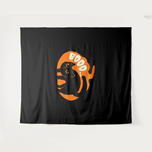 Cat Funny Wandkleed (Voorkant (horizontaal))