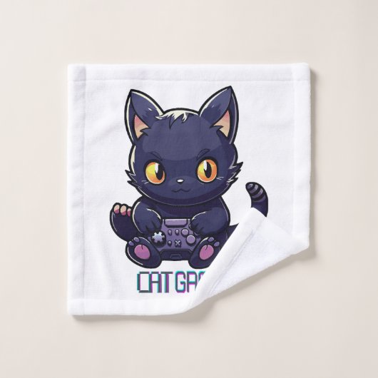 Cat Gamer (Gant de toilette)