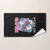 Cat Gamer Design - Spint op Gamer Joystick Art Bad Handdoek (Handdoek)