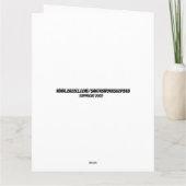 CAT GANGSTER ANNIVERSAIRE SUPERTAILLÉE Carte de vo (Dos)