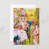 Cat Garden Party Informatiekaartje (Voorkant / Achterkant)