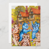 Cat Garden Party Save The Date (Voorkant / Achterkant)