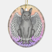 Cat Gargoyle ornement (Gauche)