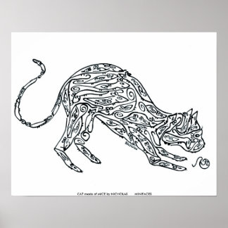 CAT gemaakt van MICE door NICHOLAS MINI... Poster