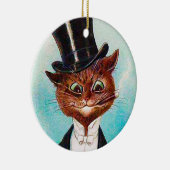 Cat Gentleman, Louis Wain Keramisch Ornament (Rechts)