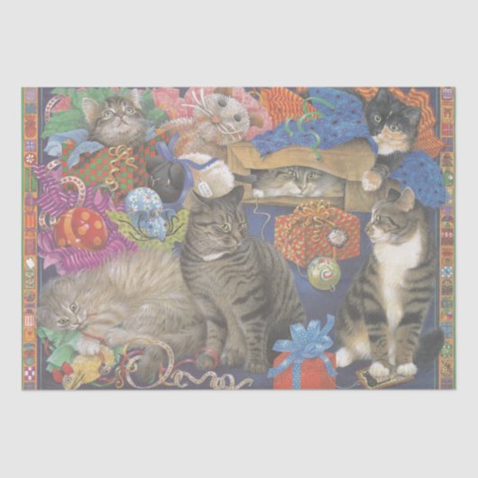 CAT-GESPECIEERDE WEEFSELPAPIER TISSUEPAPIER (Voorkant)