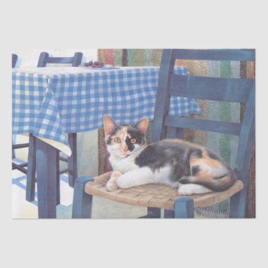 CAT-GESPECIEERDE WEEFSELPAPIER TISSUEPAPIER (Voorkant)