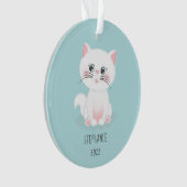 Cat Gesponnen-effect dag Ornament (voorkant)
