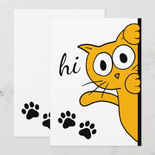 Cat Gezegde Hi Hallo Flat Kaart