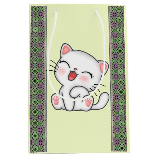 Cat Gift Bag Medium Cadeauzakje (Voorkant)