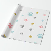 Cat gift wrapping paper cadeaupapier (Uitgerold)
