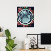 Cat Goddess Roos Poster (Thuiskantoor)