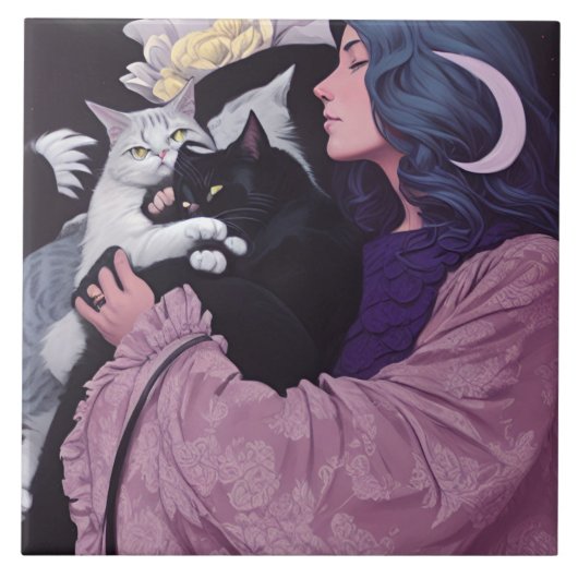 Cat Goddess Tegeltje (Voorkant)