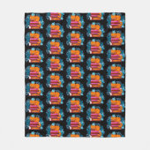 Cat goedgekeurd boeken patroon fleece deken (Voorkant)