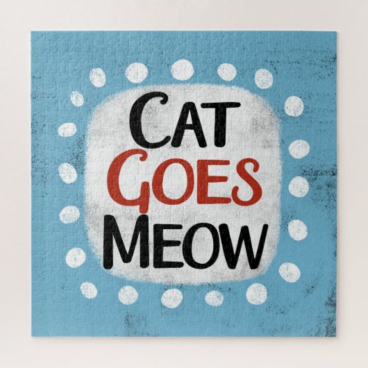 Cat Goes Meow Jigsaw Puzzle (Vertical)