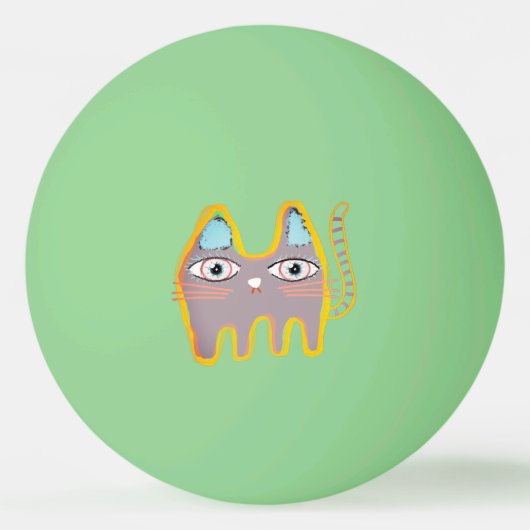 Cat Golf Balls Pingpongballen (Voorkant)