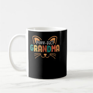 Cat Grandma Cats Lover T-Shirt, Gesponnen Koffiemok