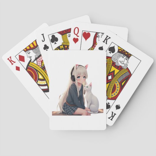 Cat grappig pokerkaarten (Achterkant)