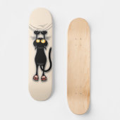 Cat grappige tekenspatiëring skateboard (Voorkant)