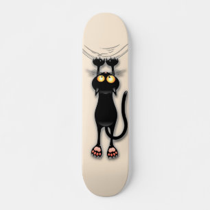 Cat grappige tekenspatiëring skateboard