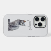 Cat gris Purr (Verso Horizontal)