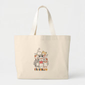 Cat Group Design Grote Tote Bag (Voorkant)